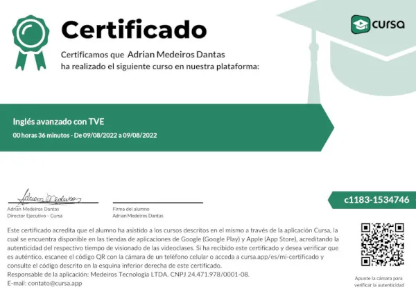 Imagen de certificado gratis